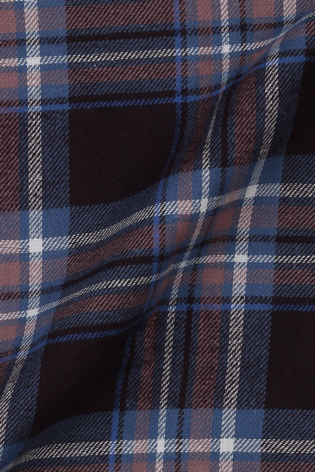 Brown & Blue Tartan Winter Flannel Shirt