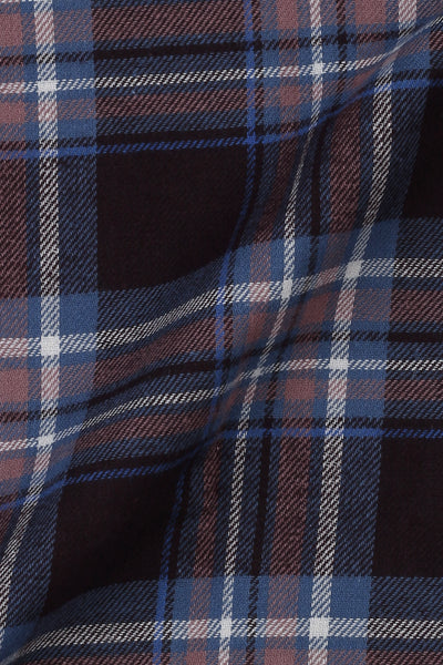 Brown & Blue Tartan Winter Flannel