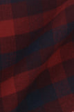 Maroon blue Buffalo Check Winter Flannel