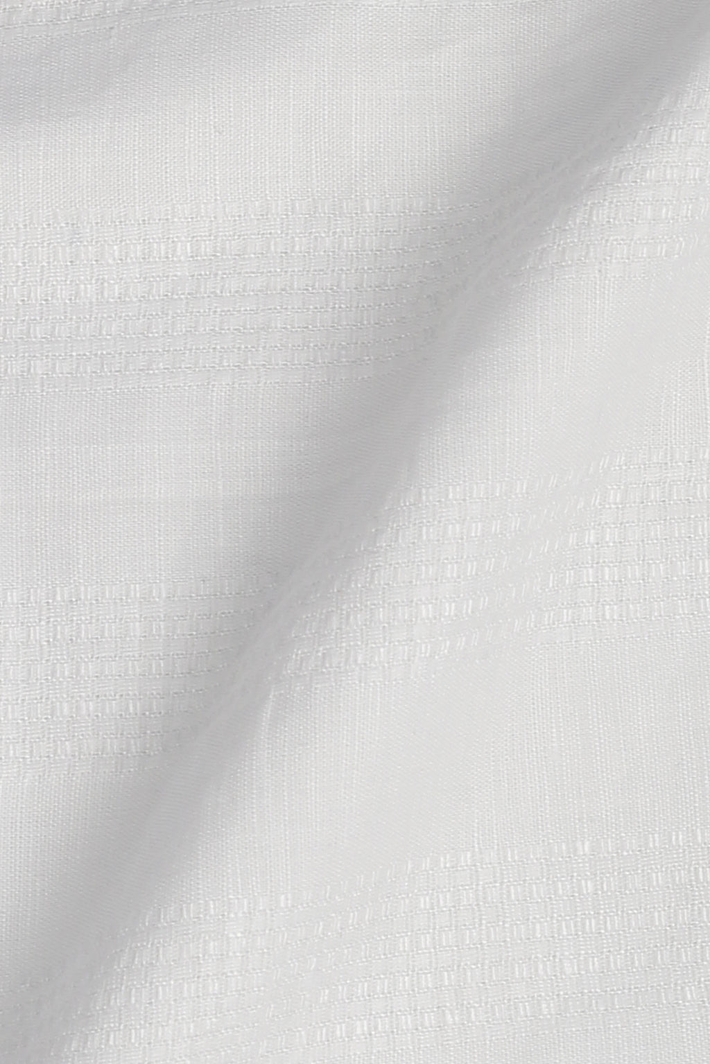 White Structured Linen