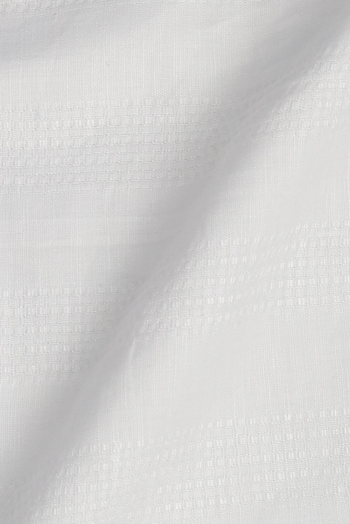 White Structured Linen
