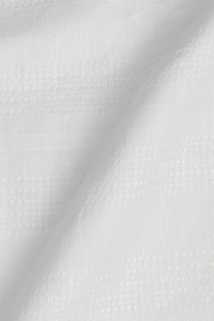 White Structured Linen Shirt