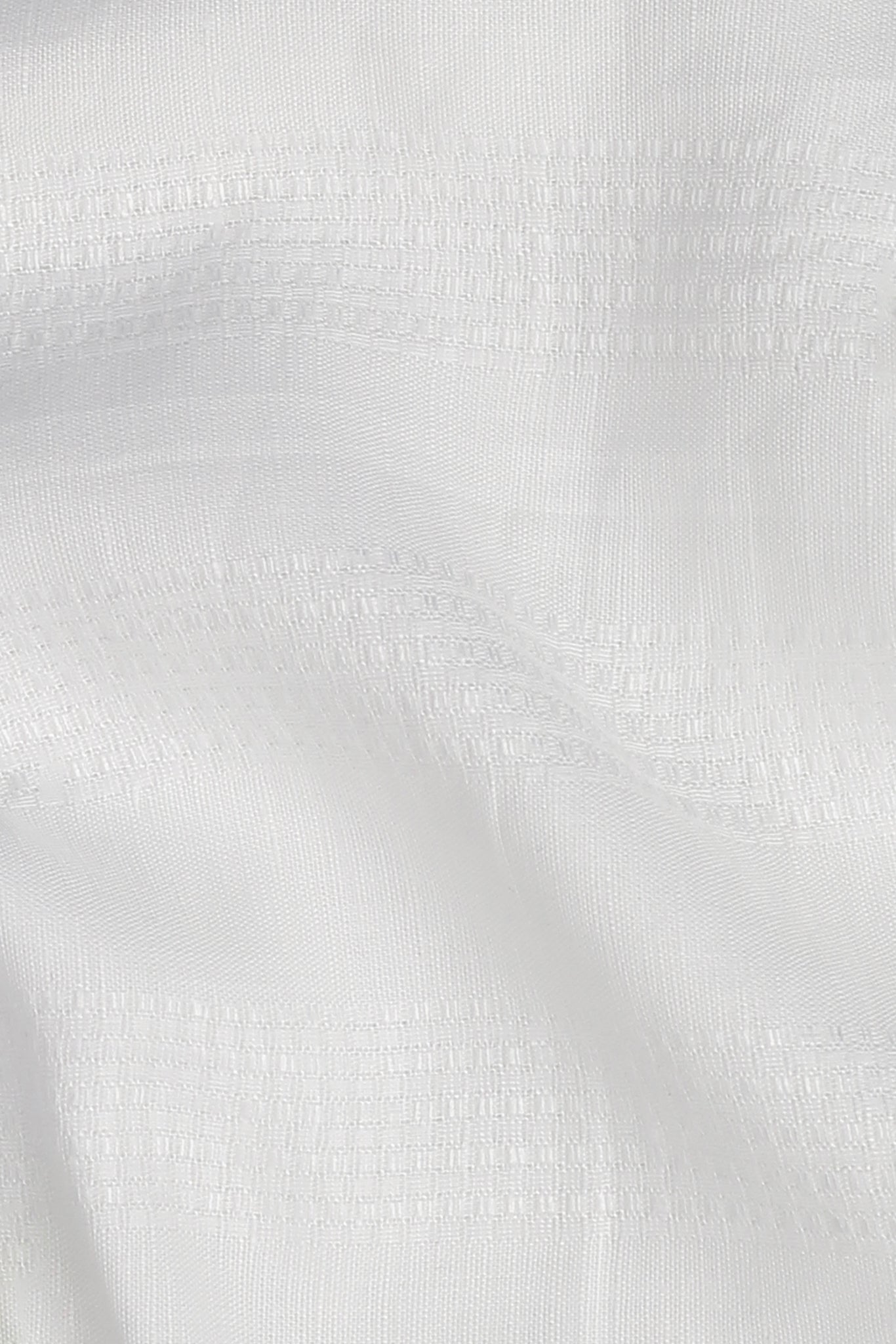 White Structured Linen