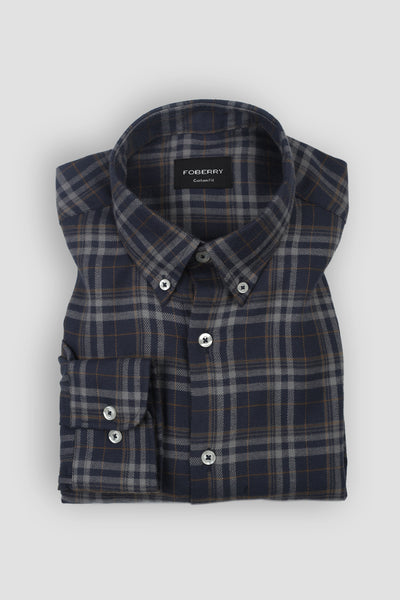 Aegon Mustard Tartan Winter Flannel Shirt