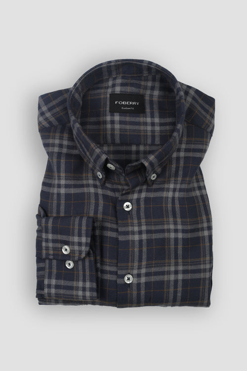 Aegon Mustard Tartan Winter Flannel Shirt