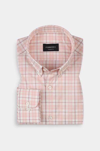 Peach Pink Madras Shirt
