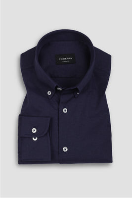 Indigo Blue Linen Shirt
