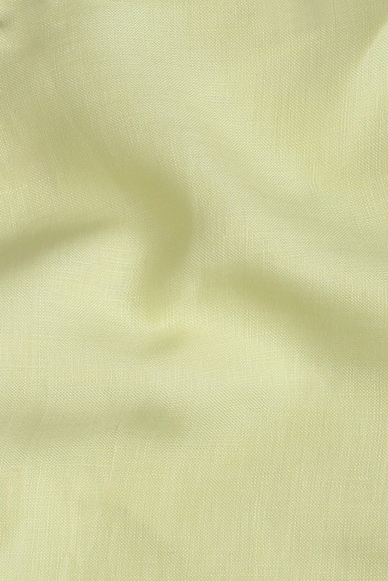 Lime Yellow Fine Italian Linen
