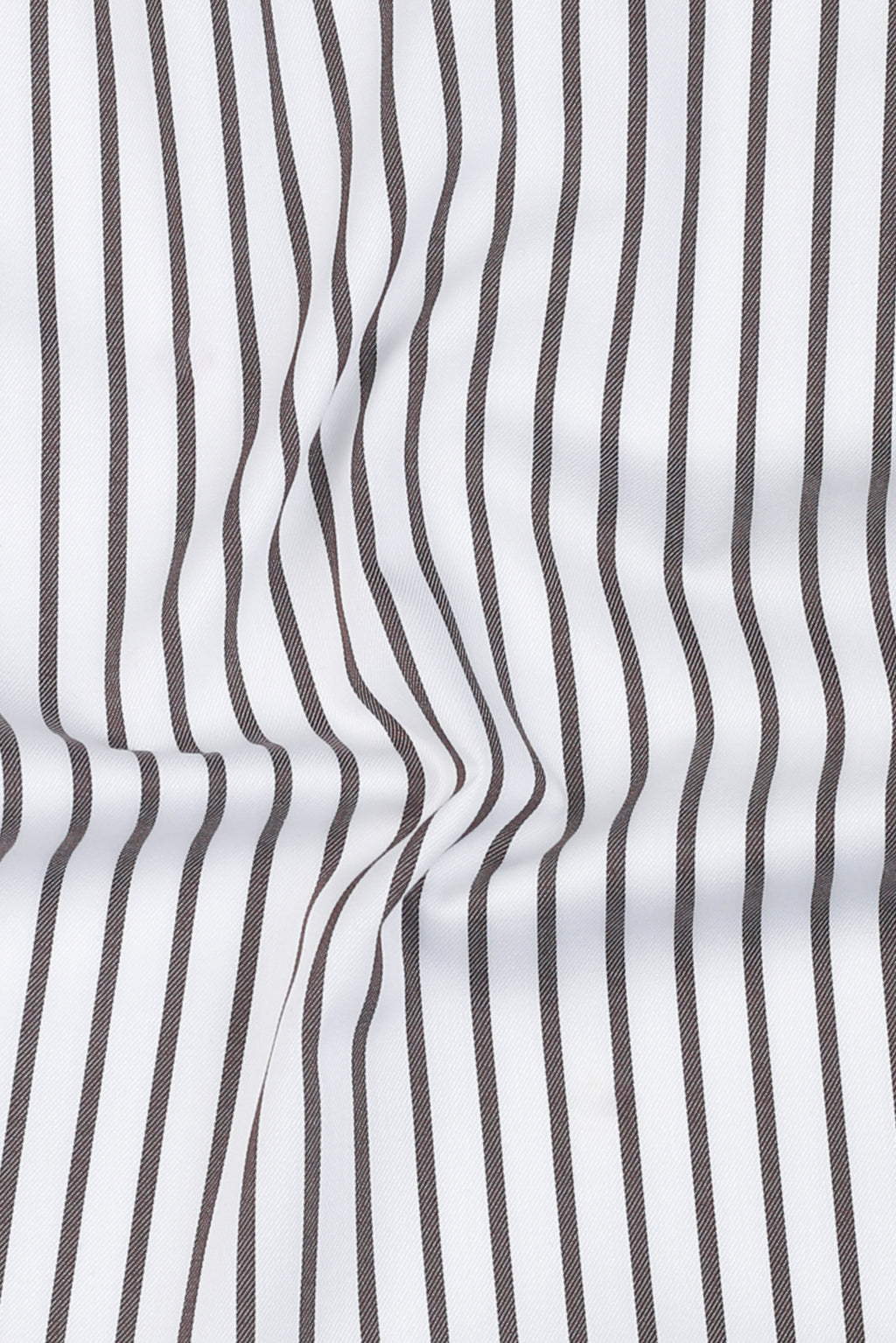 Brown Twill Striped Shirt