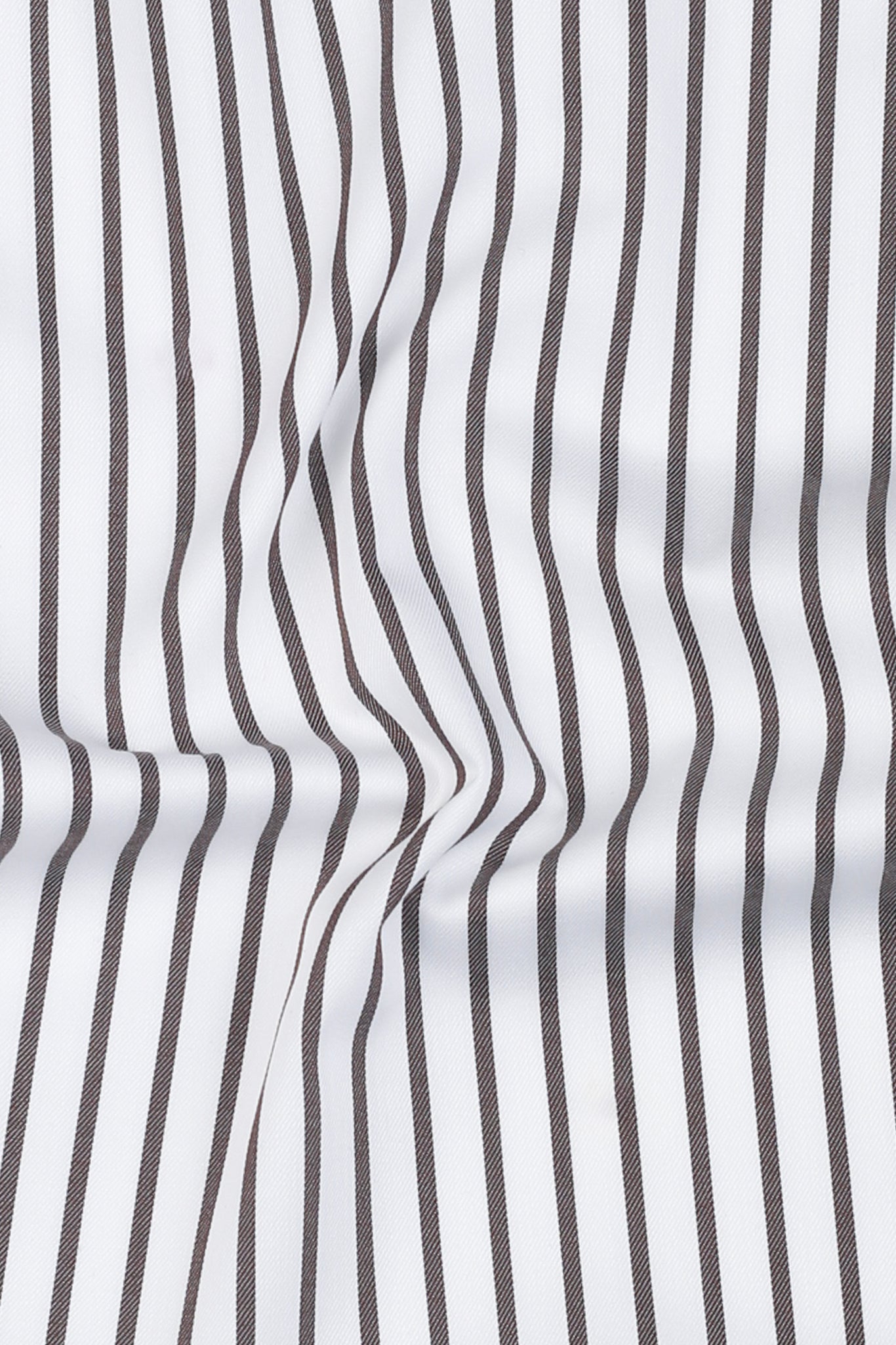 Brown Twill Striped Shirt