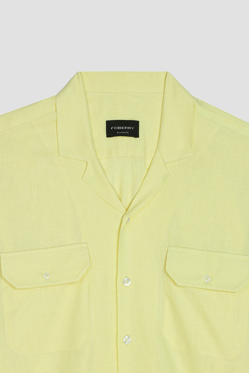 Soft Yellow Irish Linen safari