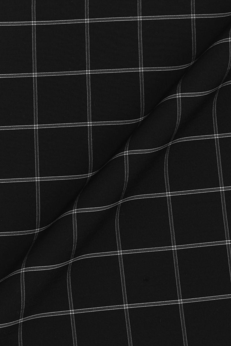Soft Black And White Small Windowpane