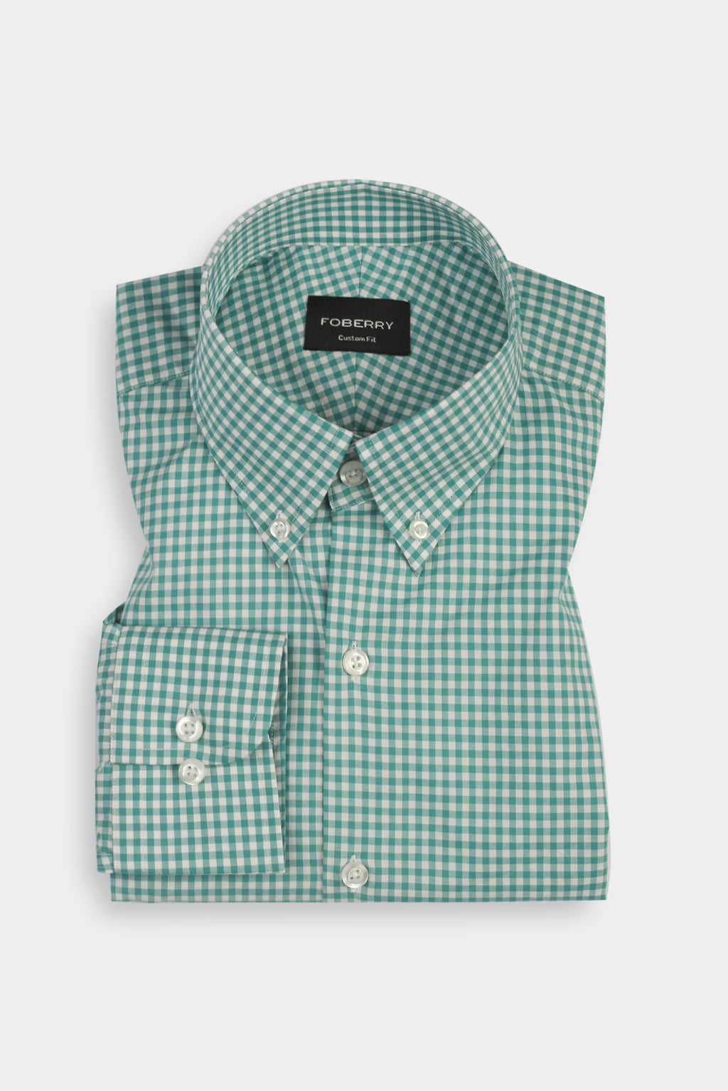 Teal Green Gingham Shirt