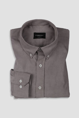 French Grey Corduroy Shirt - Foberry Pakistan