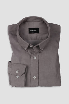 French Grey Corduroy Shirt - Foberry Pakistan