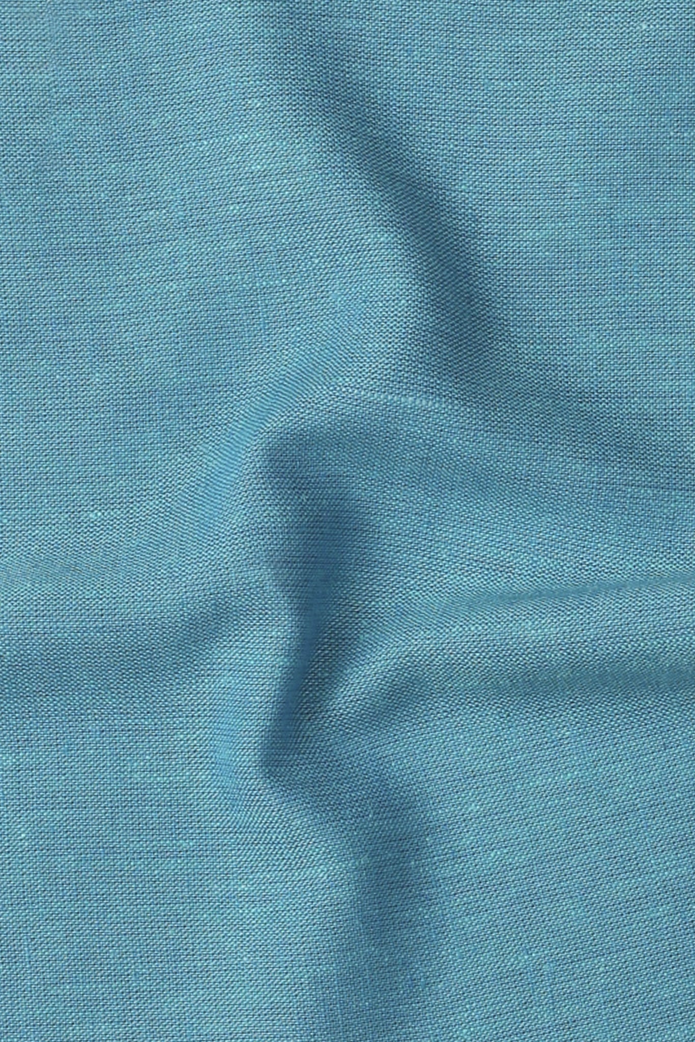 Cerulean Blue Irish linen