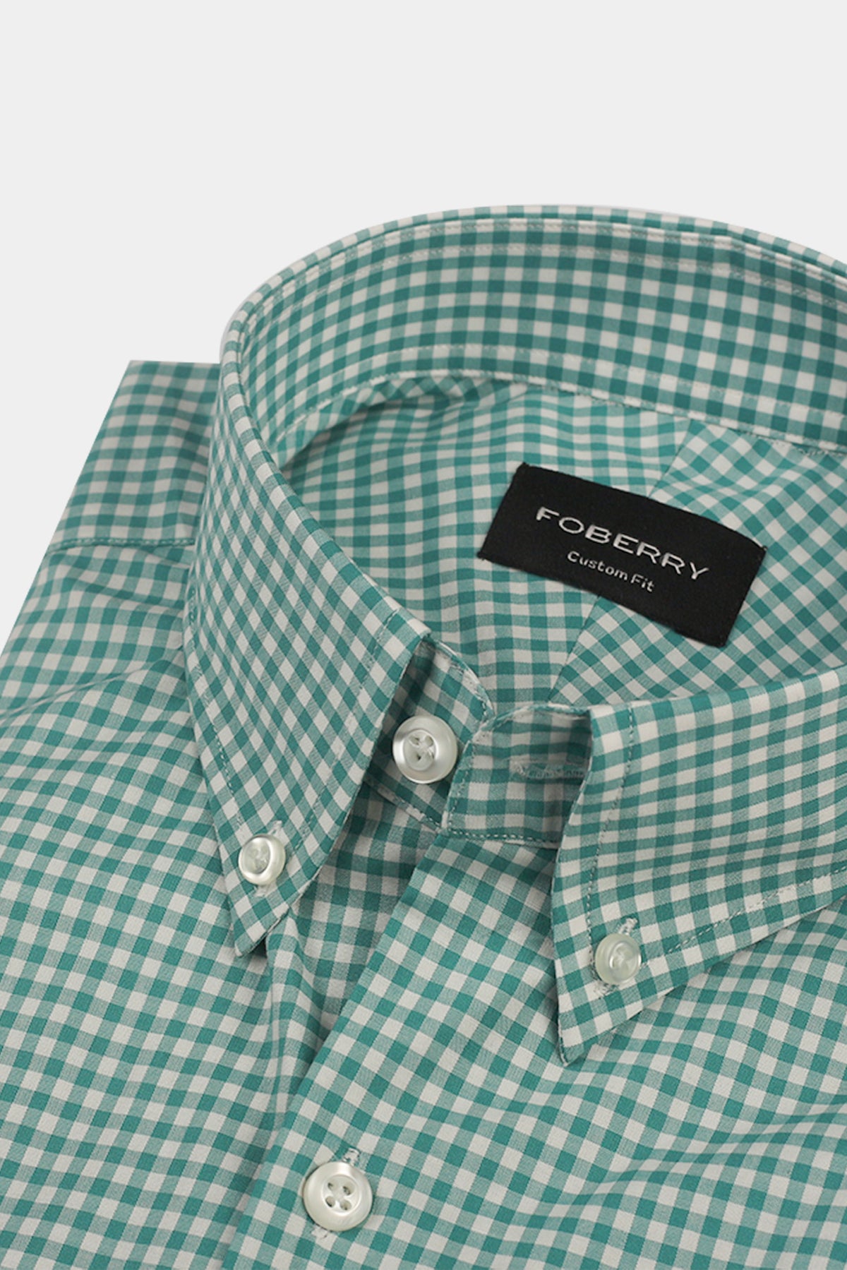 Teal Green Gingham Shirt