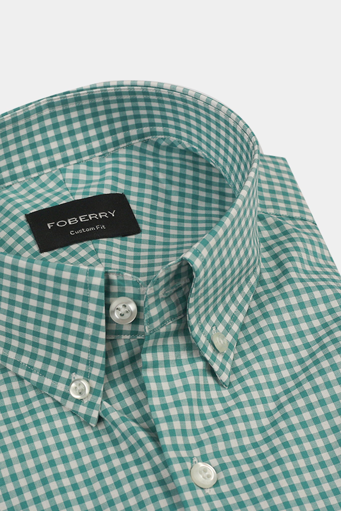 Teal Green Gingham Shirt