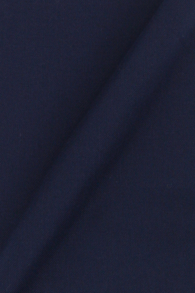 Crisp Navy Blue Oxford Shirt