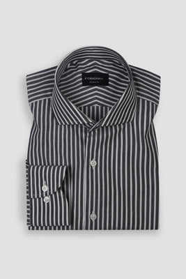 Soft Charcoal Bengal Stripe Shirt