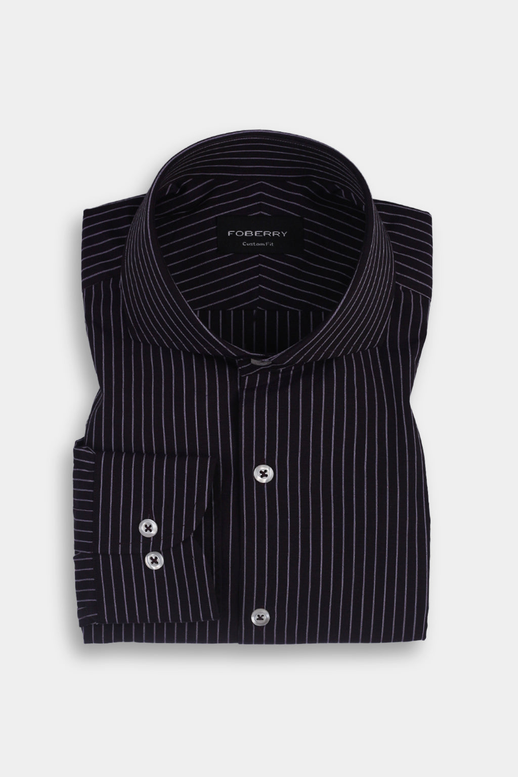 Indigo Chalk Striped Shirt
