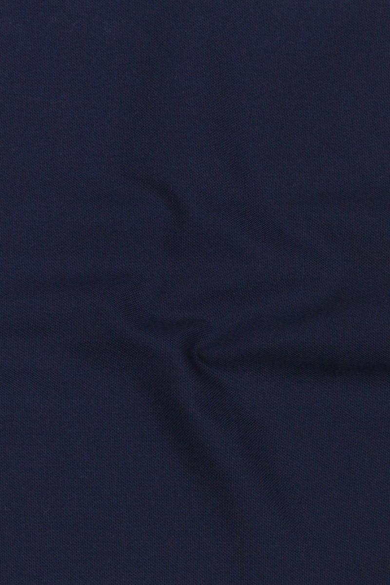 Crisp Navy Blue Oxford