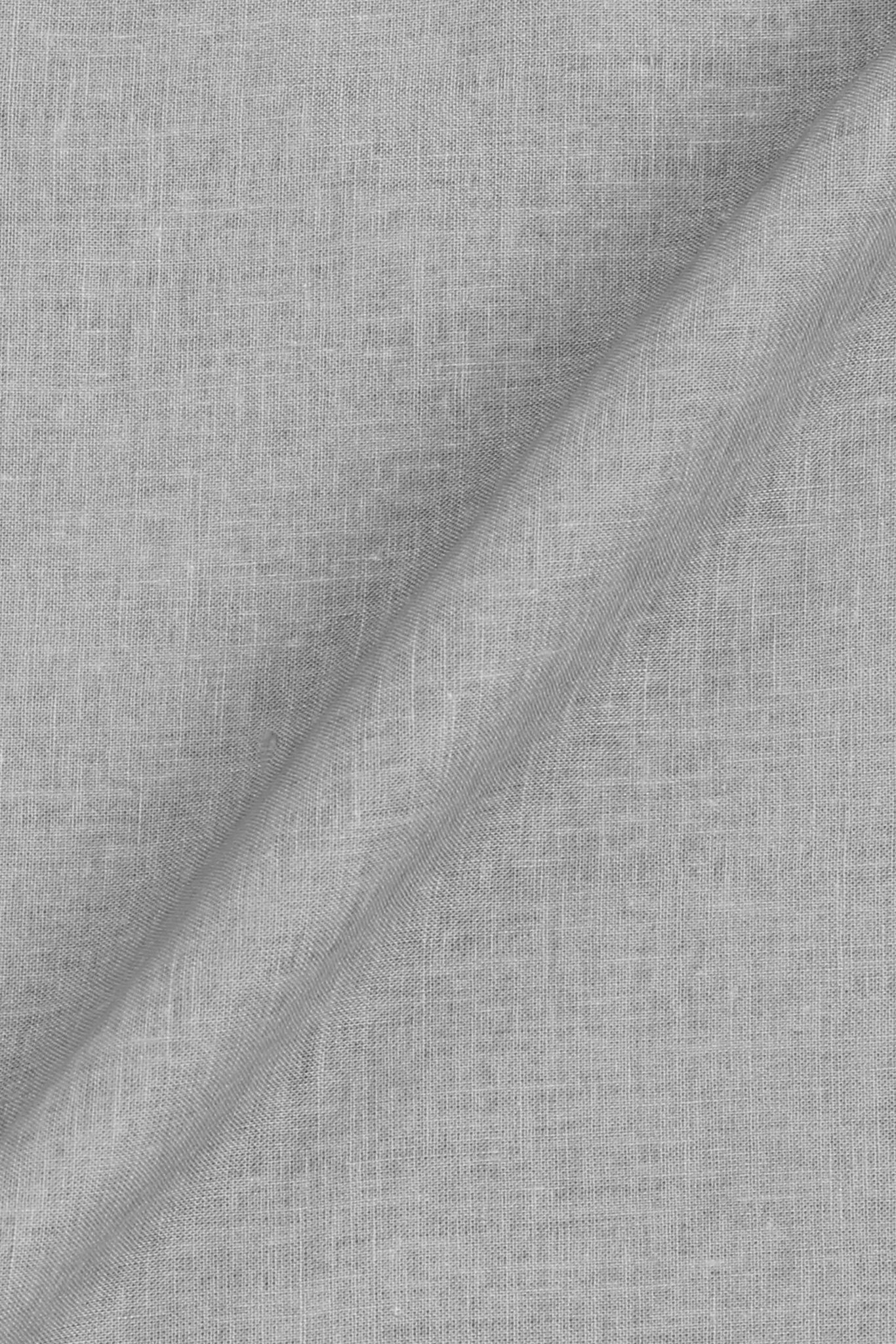 Slate Grey Featherweight Italian Linen Shirt