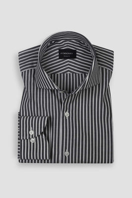 Soft Charcoal Bengal Stripe Shirt