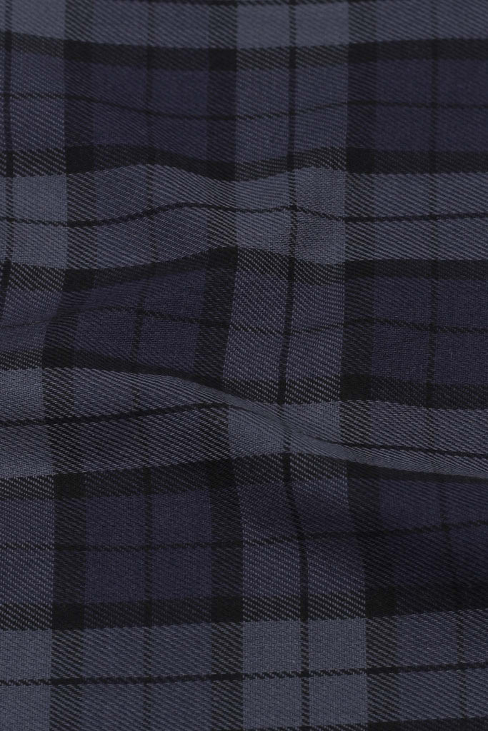 Muave Blue Tartan Winter Flannel Shirt
