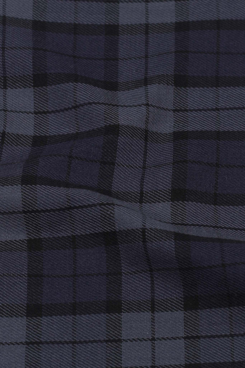 Muave Blue Tartan Winter Flannel