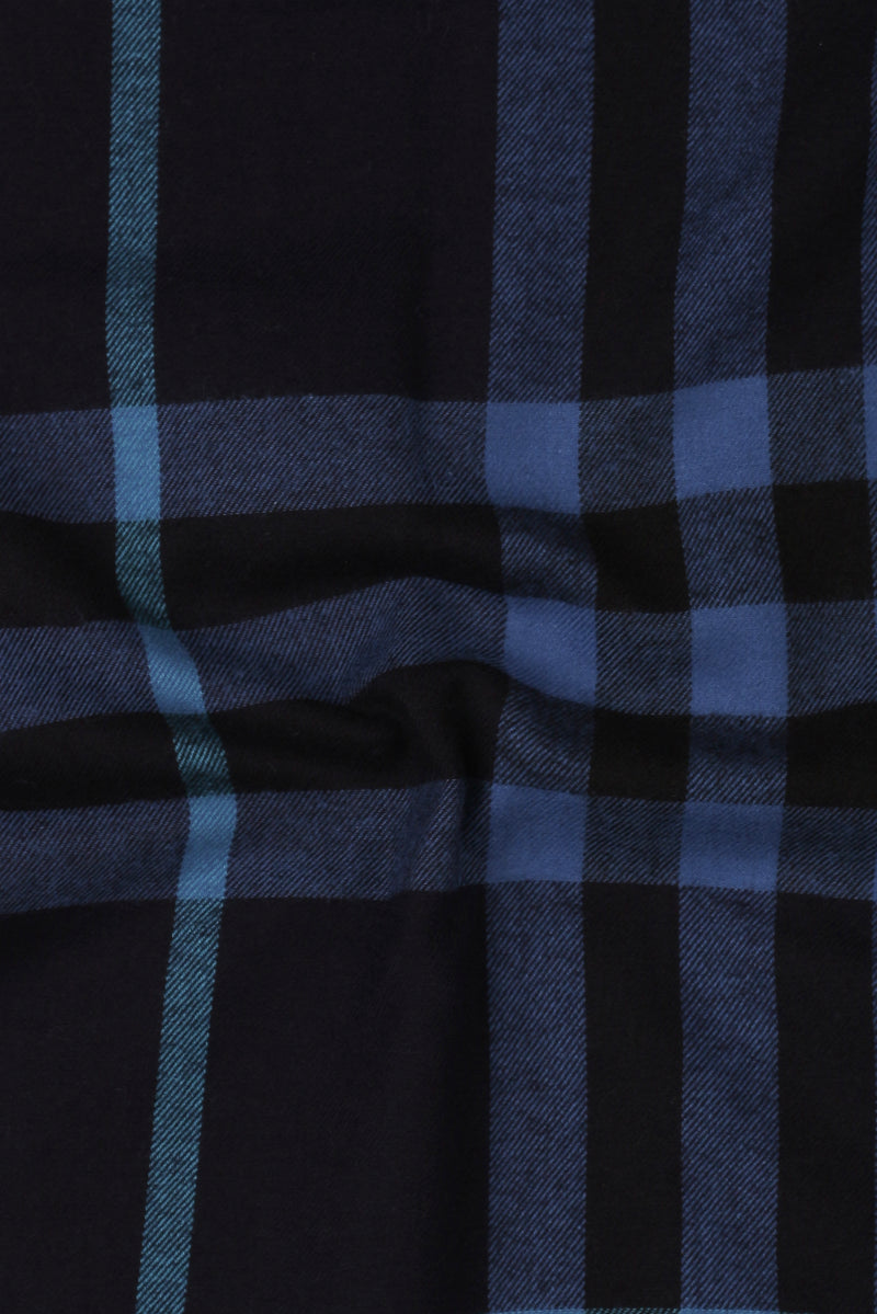 Dual Blue Plaid Winter Flannel Shirt