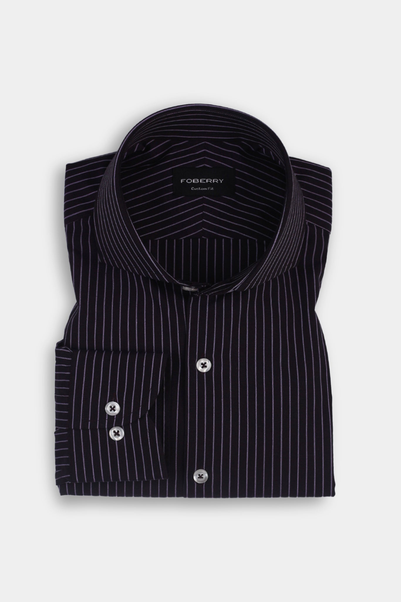 Indigo Chalk Striped Shirt