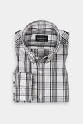Soft Black & White Tartan Shirt