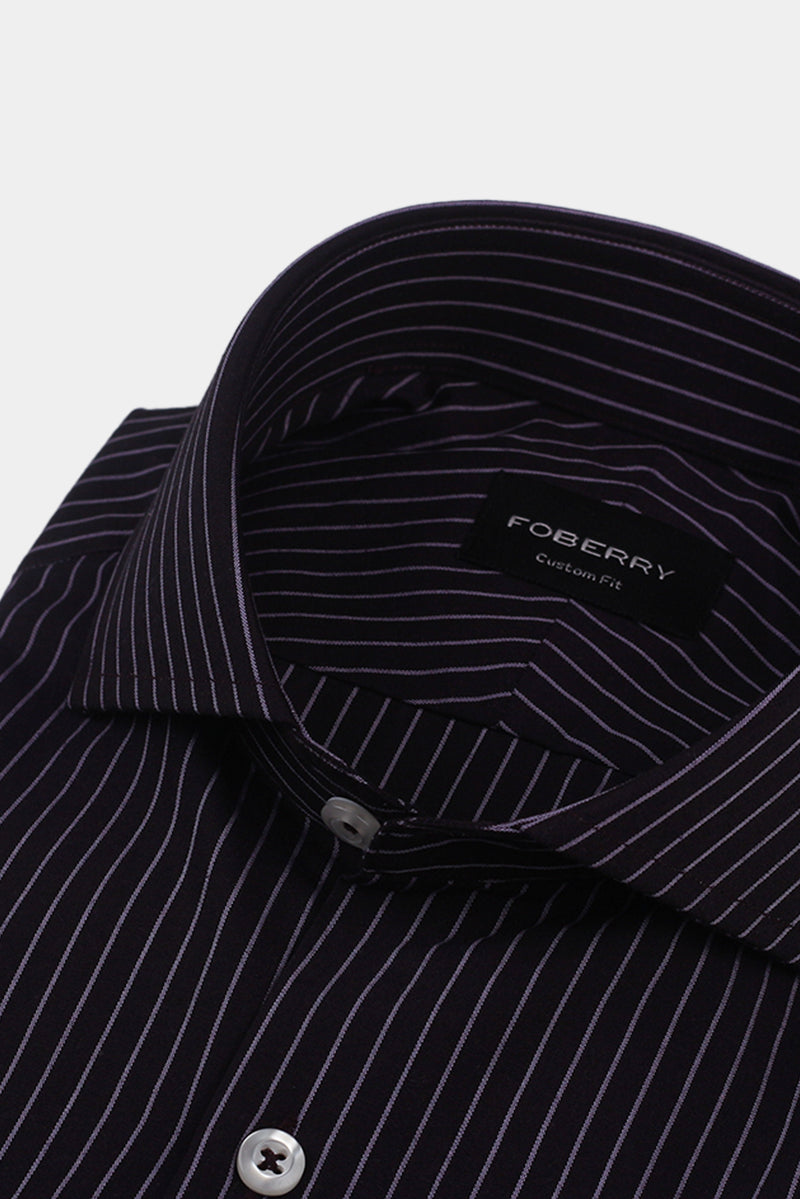 Indigo Chalk Striped Shirt