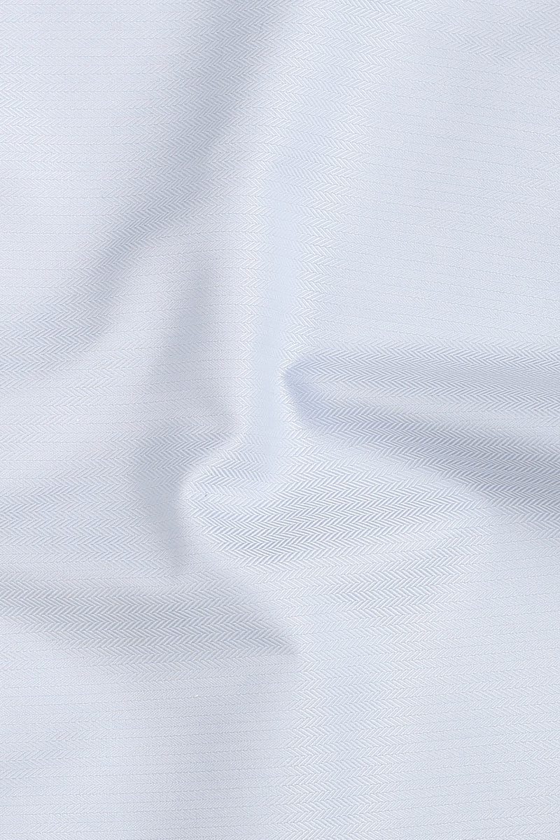 Sky Blue Egyptian Herringbone