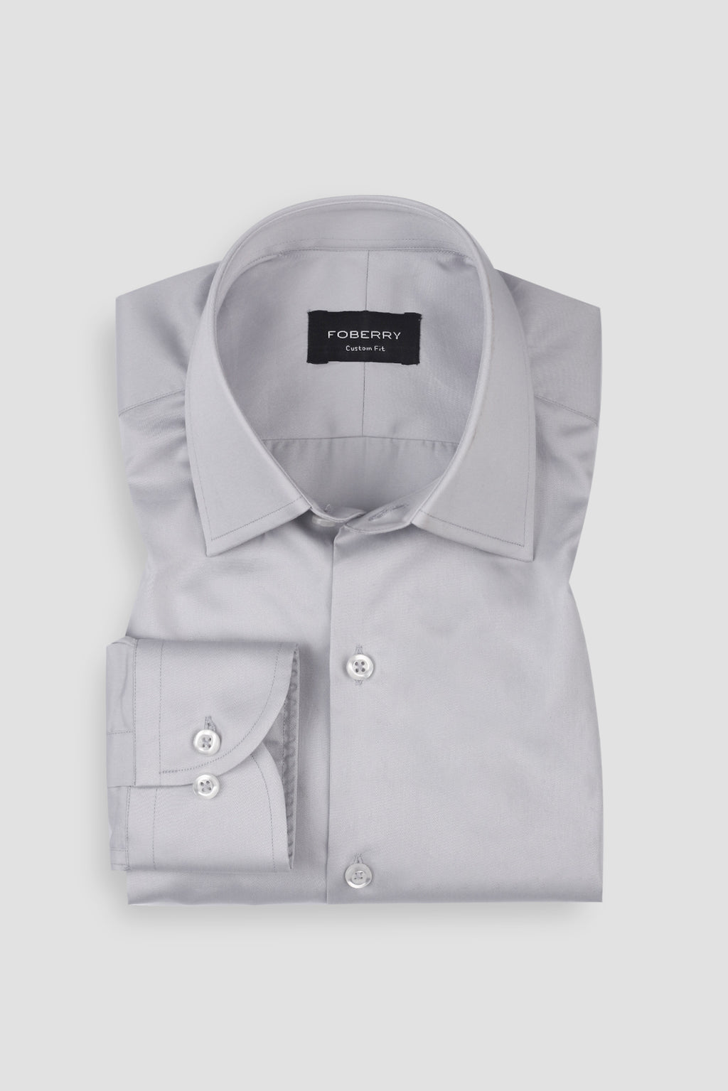 Platinum Grey Egyptian Poplin Shirt