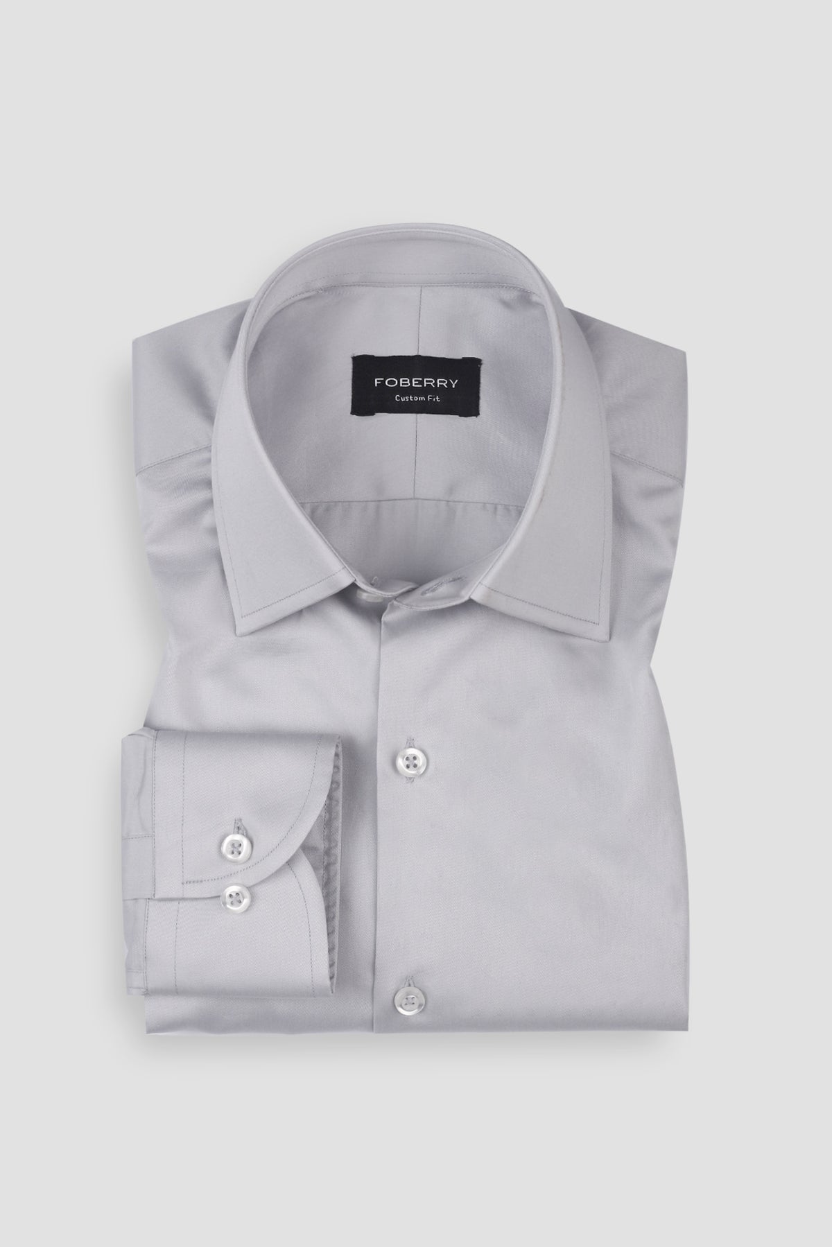 Platinum Grey Egyptian Poplin Shirt