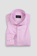 Lilac Self Structured Egyptian Shirt