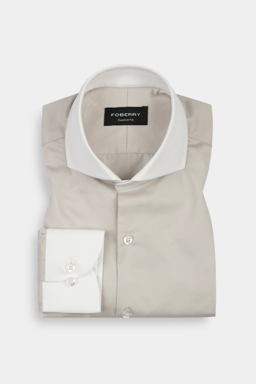 Light Beige Egyptian Poplin Shirt