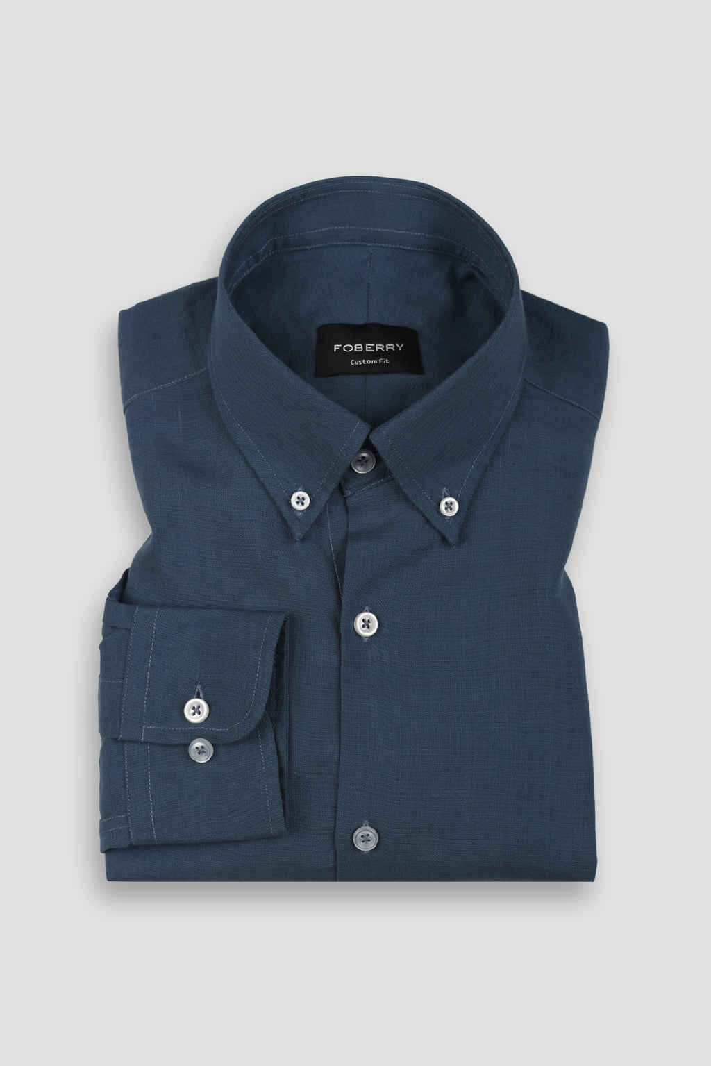 Persian Blue EU Linen Shirt