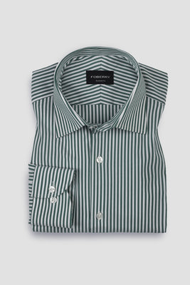 Soft Faded Green Candy Stripes Shirt