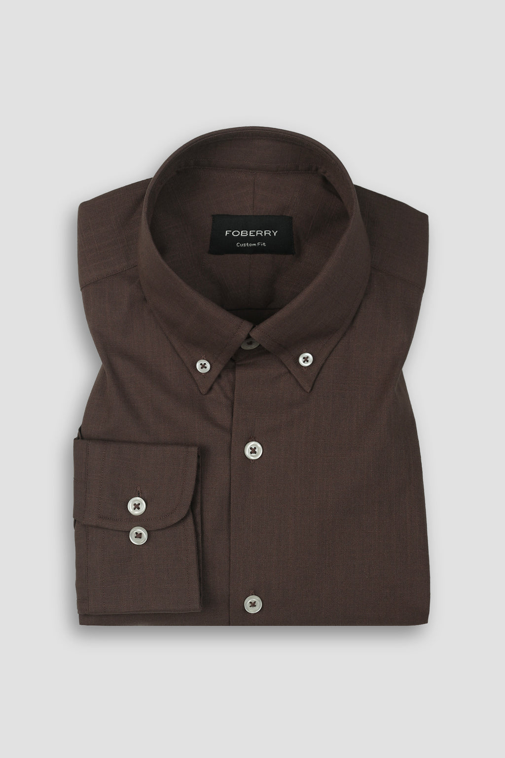 Soft Syrup Brown Irish Linen Shirt
