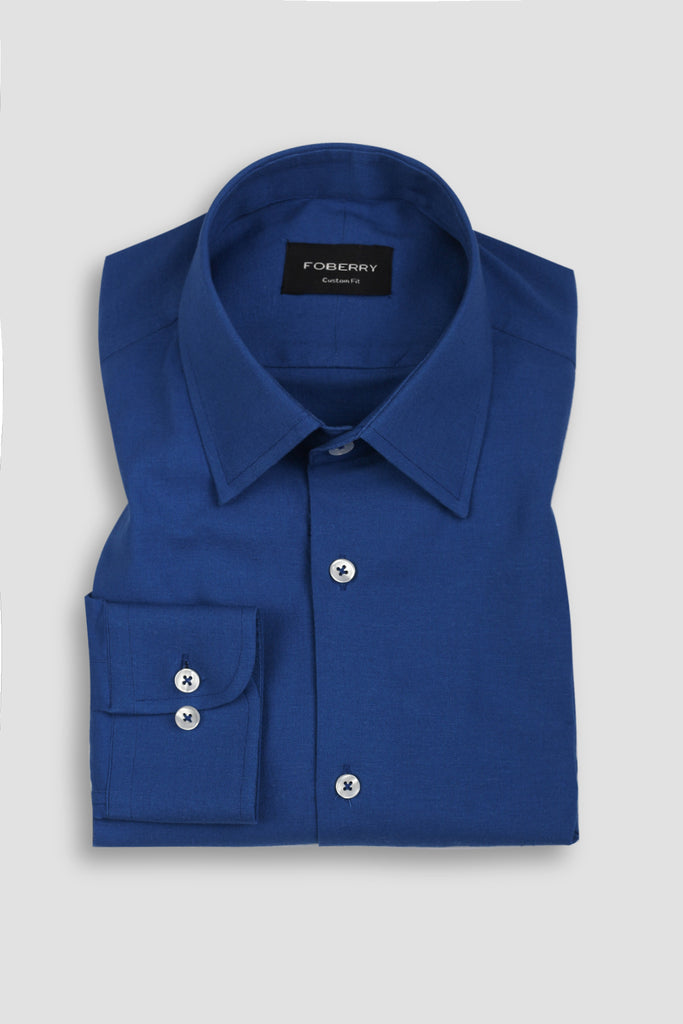 French Blue Linen Shirt