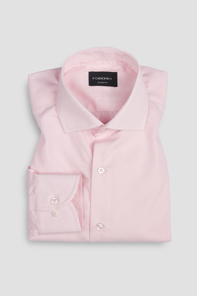 Egyptian Pink Poplin Twill Shirt