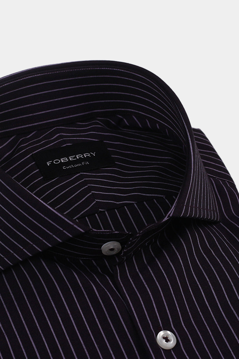 Indigo Chalk Striped Shirt