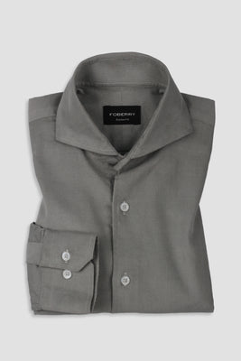 Greenish Grey Corduroy Shirt - Foberry Pakistan