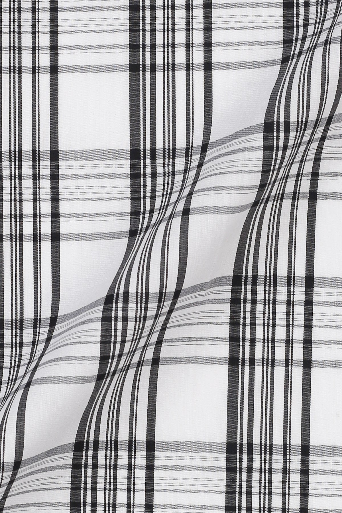 Soft Black & White Tartan