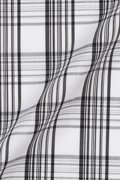 Soft Black & White Tartan
