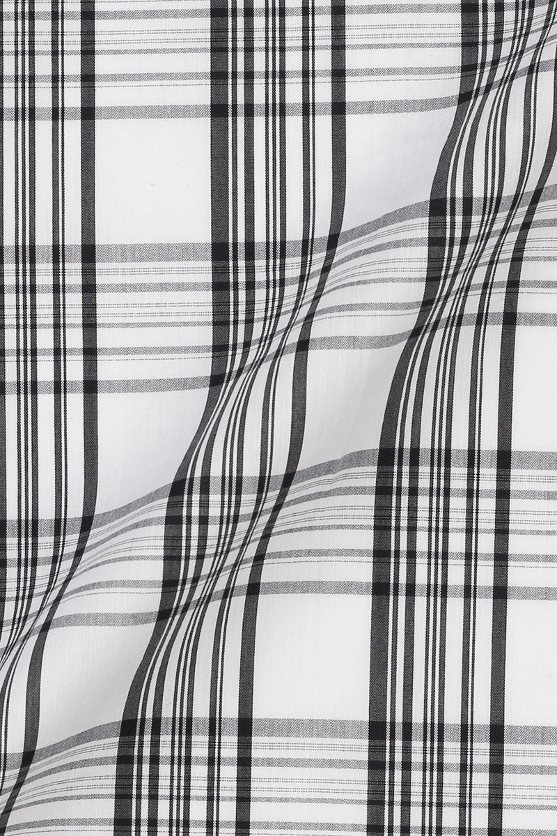 Soft Black & White Tartan