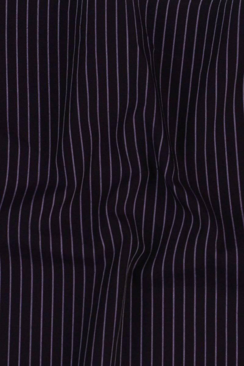 Indigo Chalk Striped